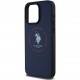 Чехол U.S. Polo Assn. PU Round Double horse logo Hard (MagSafe) для iPhone 15 Pro Max, цвет Синий (USHMP15XPSRTB)