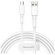 Кабель Baseus Mini White Cable USB - Micro USB 2.4 A 1 м, цвет Белый (CAMSW-02)