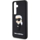 Чехол Karl Lagerfeld 3D Rubber NFT Karl Ikonik Hard для Galaxy S24, цвет Черный (KLHCS24S3DRKINK)