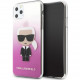 Чехол Karl Lagerfeld TPU/PC collection Karl Iconik Hard для iPhone 11 Pro Max, цвет Розовый (KLHCN65TRDFKPI)