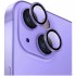 Защитное стекло Uniq Optix Camera Lens protector Aluminium (3 шт.) 0.25 мм для камеры iPhone 14/14 Plus, цвет Лавандовый (Lavender) (IP6.1-6.7M-LENSLAV)