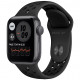 Умные часы Apple Watch Nike Series SE GPS, 40 мм, корпус из алюминия цвет "Серый космос", спортивный ремешок Nike цвет "Антрацитовый"/Черный (MYYF2RU/A)