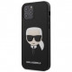 Чехол Karl Lagerfeld PU Saffiano Karl's Head Hard для iPhone 12/12 Pro, цвет Черный (KLHCP12MSAKHBK)