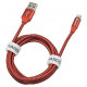 Кабель Hardiz MFI Tetron Series Lightning to USB 1.2 м, цвет Красный (HRD505202)