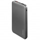 Портативный аккумулятор EnergEA Aluboost 10000 QC3 2 USB, Fast IN/OUT USB-C, Smart Fast charge/QC3.0 10000 мАч, цвет Серый (AB-10000QC3-GUN)