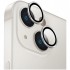 Защитное стекло Uniq Optix Camera Lens protector Aluminium (3 шт.) 0.25 мм для камеры iPhone 14/14 Plus, цвет Серебристый (Silver) (IP6.1-6.7M-LENSSIL)