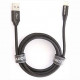 Кабель Hardiz MFI Tetron Series Lightning to USB 1.2 м, цвет Черный (HRD505200)