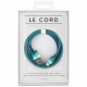 Кабель Le Cord Aquarelle Aqua Lightning 1.2 м, цвет Бирюзовый
