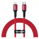 Кабель Baseus halo data cable Type-C to Lightning 18W 1 м, цвет Красный (CATLGH-09)