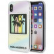 Чехол Karl Lagerfeld TPU Kalifornia Dreams Hard для iPhone X/XS, цвет Переливающийся (KLHCPXIRKD)
