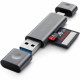 Переходник Satechi Aluminum Type-C USB 3.0 and Micro/SD Card Reader, цвет "Серый космос" (ST-TCCRAM)