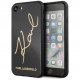 Чехол Karl Lagerfeld Double Layer Karl signature Hard Glitter для iPhone SE 2020/8/7, цвет Черный (KLHCI8DLKSBK)