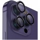 Защитное стекло Uniq Optix Camera Lens protector Aluminium (3 шт.) 0.25 мм для камеры iPhone 14 Pro/14 Pro Max, цвет Лавандовый (Lavender) (IP6.1P-6.7PM-LENSPUR)