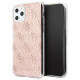 Чехол Guess 4G collection Hard PC/TPU для iPhone 11 Pro Max, цвет Блестящий розовый (GUHCN65PCU4GLPI)
