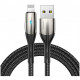 Кабель Baseus Horizontal Data Cable (с индикатором) USB - Lightning 2.4 A 1 м, цвет Черный (CALSP-B01)