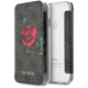 Чехол-книжка Guess Flower Desire 4G Booktype PU/Roses для iPhone 7/8/SE 2020, цвет Серый (GUFLBKP74GROG)