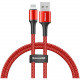 Кабель Baseus Halo Data Cable USB For Lightning 2.4 А 0.5 м, цвет Красный (CALGH-A09)