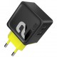 Сетевое зарядное устройство Rock Sugar Travel Charger 2 USB 2.4A, цвет Черный/Желтый (RWC0239)