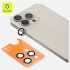Защитное стекло Blueo Camera lens Armor metal 3 шт. (+installer) для камеры iPhone 15 Pro Max, цвет Серый (BM2541-15ProMax-GRE)