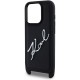 Чехол Karl Lagerfeld Crossbody PU Saffiano Autograph Hard для iPhone 15 Pro, цвет Черный (KLHCP15LSASGPBK)