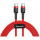 Кабель Baseus Cafule Series USB Type-C to USB Type-C PD2.0 60W Flash charge Cable (20V 3A) 2 м, цвет Красный (CATKLF-H09)