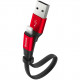Кабель Baseus Nimble Portable Cable USB - Lightning 2 А 23 см, цвет Черный/Красный (CALMBJ-B91)