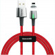 Магнитный кабель Baseus Zinc Magnetic Cable USB - Lightning 1.5 A 2 м, цвет Красный (CALXC-B09)