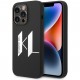 Чехол Karl Lagerfeld Liquid silicone Big KL logo Hard для iPhone 14 Pro Max, цвет Черный (KLHCP14XSBKLCK)