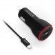 Автомобильное зарядное устройство Anker PowerDrive 2xUSB c кабелем Lightning 1 м 4.8 A, цвет Черный (B2310011)