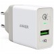 Сетевое зарядное устройство Anker PowerPort+ с кабелем micro-USB, Quick Charge 3.0 и IQ, цвет Белый (B2013L21)