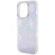 Чехол Guess PC/TPU Peony glitter +Nylon Hand cord Hard для iPhone 15 Pro, цвет Фиолетовый (GUHCP15LHPELISU)