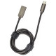Кабель Dorten Micro USB to USB Steel Shell Series 1 м, цвет Черный (DN128400)
