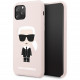 Чехол Karl Lagerfeld Liquid silicone Iconic Karl Hard для iPhone 11 Pro, цвет Розовый (KLHCN58SLFKPI)