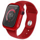 Чехол Uniq Nautic +9H Glass Water-Resistant IP68 для Apple Watch 4/5/6/SE 44 мм, цвет Красный (44MM-NAURED)