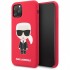 Чехол Karl Lagerfeld Liquid silicone Iconic Karl Hard для iPhone 11 Pro, цвет Красный (KLHCN58SLFKRE)