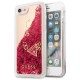 Чехол Guess Glitter Hard PC для iPhone 7/8/SE 2020, цвет Красный (GUHCI8GLUFLRA)