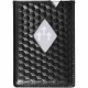 Кожаный картхолдер Exentri City, цвет "Черный куб" (EX C 741 Black Cube)
