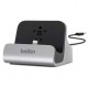 Док-станция Belkin Charge + Sync Dock для iPhone, цвет Серебристый (F8J045bt)