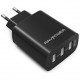 Сетевое зарядное устройство RAVPower RP-UC12 30W 3-Port USB iSmart 6A, цвет Черный (RP-UC12-BLK)