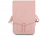 Сумка Guess Wallet Bag Saffiano Script logo для смартфонов, цвет Розовый (GUWBRSAVSPI)