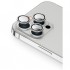 Защитное стекло Uniq OPTIX Camera Lens protector Aluminium (3 шт.) 0.25 мм для камеры iPhone 13 Pro/13 Pro Max, цвет Серебристый (Silver) (IP13P-13PM-LENSSIL)