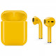 Беспроводные наушники Apple AirPods Full Color Edition с полной покраской, цвет Желтый (глянцевый)