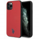 Чехол U.S. Polo Assn. Wrapped PU Embossed logo Hard для iPhone 11 Pro, цвет Красный (USHCN58PURE)