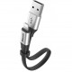 Кабель Baseus Two-in-one Portable Lightning/Micro-USB 0.23 м, цвет Серебристый (CALMBJ-0S)