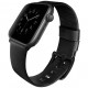 Кожаный ремешок Uniq Mondain Strap Leather для Apple Watch 42/44/45/49 мм, цвет Черный (44MM-MONBLK)