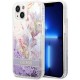 Чехол Guess Liquid Glitter Flower Hard для iPhone 14 Plus, цвет Фиолетовый (GUHCP14MLFLSU)