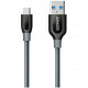 Кабель Anker PowerLine+ USB-C to USB 3.0 0.9 м, цвет Серый (A8168HA1)