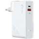 Сетевое зарядное устройство с внешним аккумулятором Baseus Power Station GaN 2 in 1 Quick Charge Power bank & Charger USB+USB-C 10000 мАч 45W, цвет Белый (PPNLD-C02)