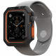 Чехол Urban Armor Gear (UAG) Civilian Watch Case для Apple Watch 44 мм, цвет Черный/Оранжевый (1A148D114097)