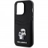 Чехол Karl Lagerfeld Cardslot PU Saffiano NFT Karl &amp; Choupette metal Hard для iPhone 14 Pro, цвет Черный (KLHCP14LSAPKCNPK)